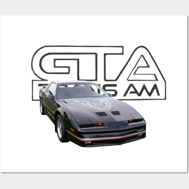 1989 Pontiac Firebird Trans AM GTA Wall Art by Permages LLC